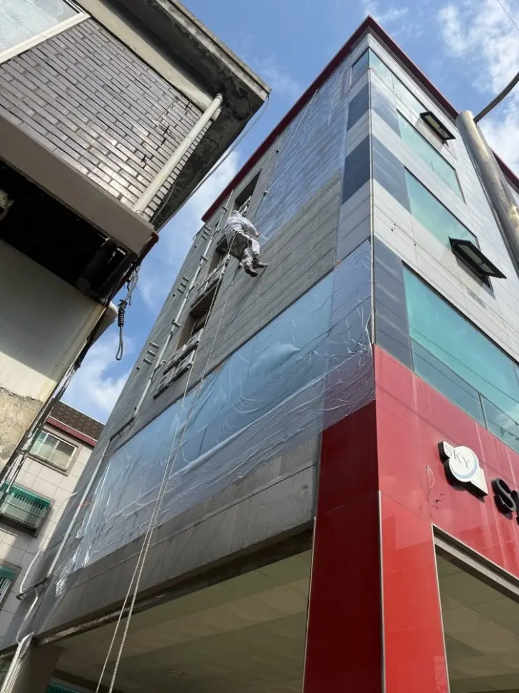인천 부평구 상업건물·상가 외벽 방수 현장