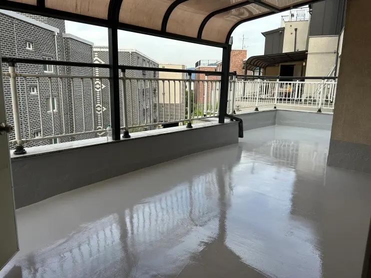 경기 포천시 빌라·다세대주택 옥상 우레탄 방수 현장