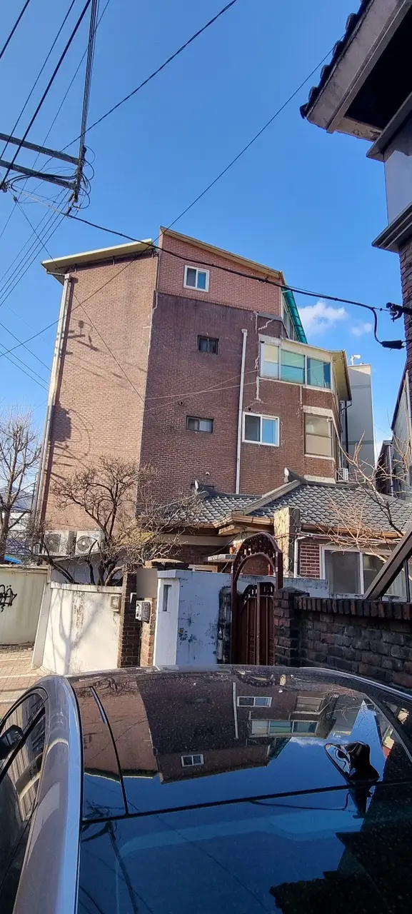광진구 다세대주택 외벽 방수 시공 전 건물 전경